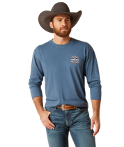 7880 Ariat Men's Western Geo Fill Long Sleeve Shirt