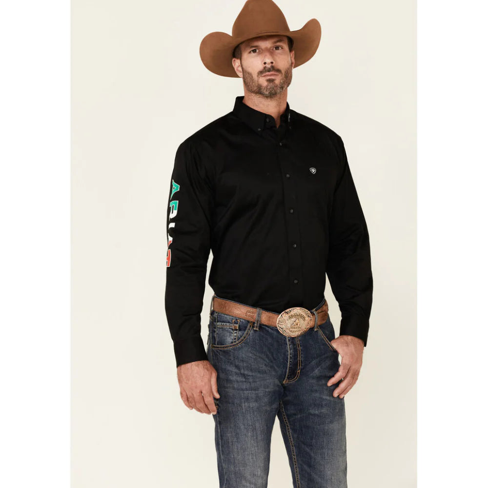 8914 Ariat Men's Mexico Team Logo Fitted Shirt