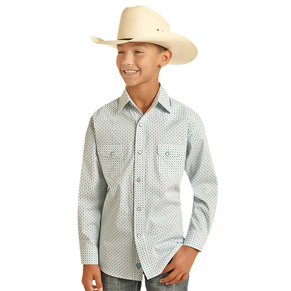 3941 Panhandle Boy's Long Sleeve Snap Shirt