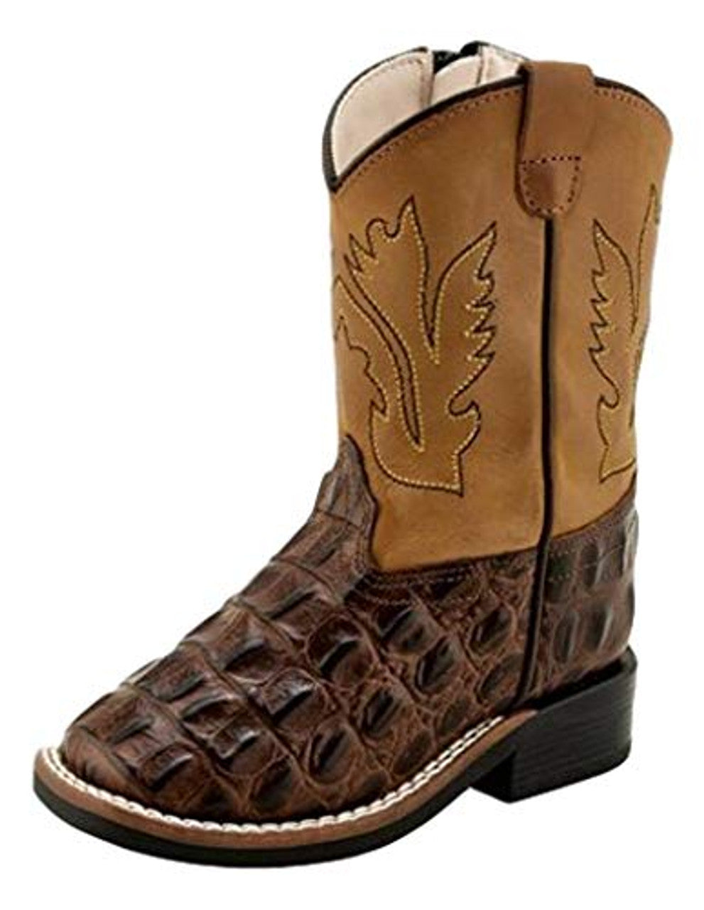 BSI1830 Old West Toddler Caiman Print Boots