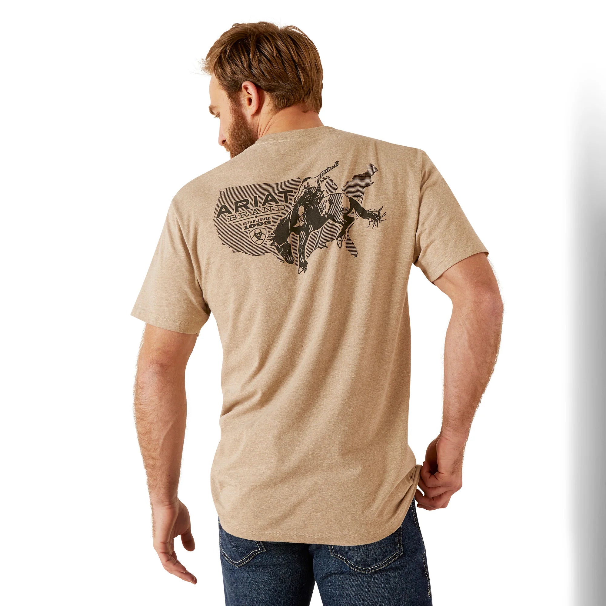 7588 Ariat Men's USA Bronco Graphic T-Shirt