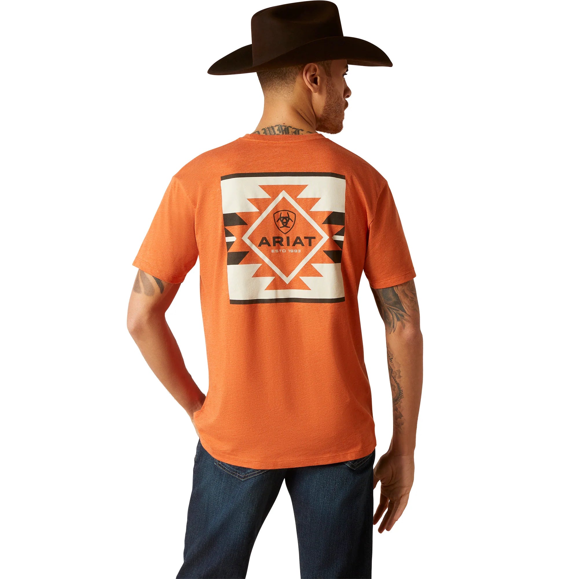 7611 Ariat Men's SW Box Adobe T-Shirt