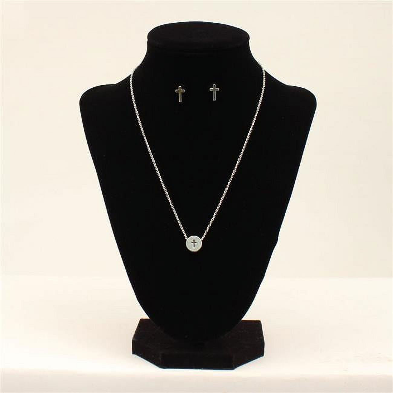 30994 Blazin Roxx Stamped Cross Necklace Set