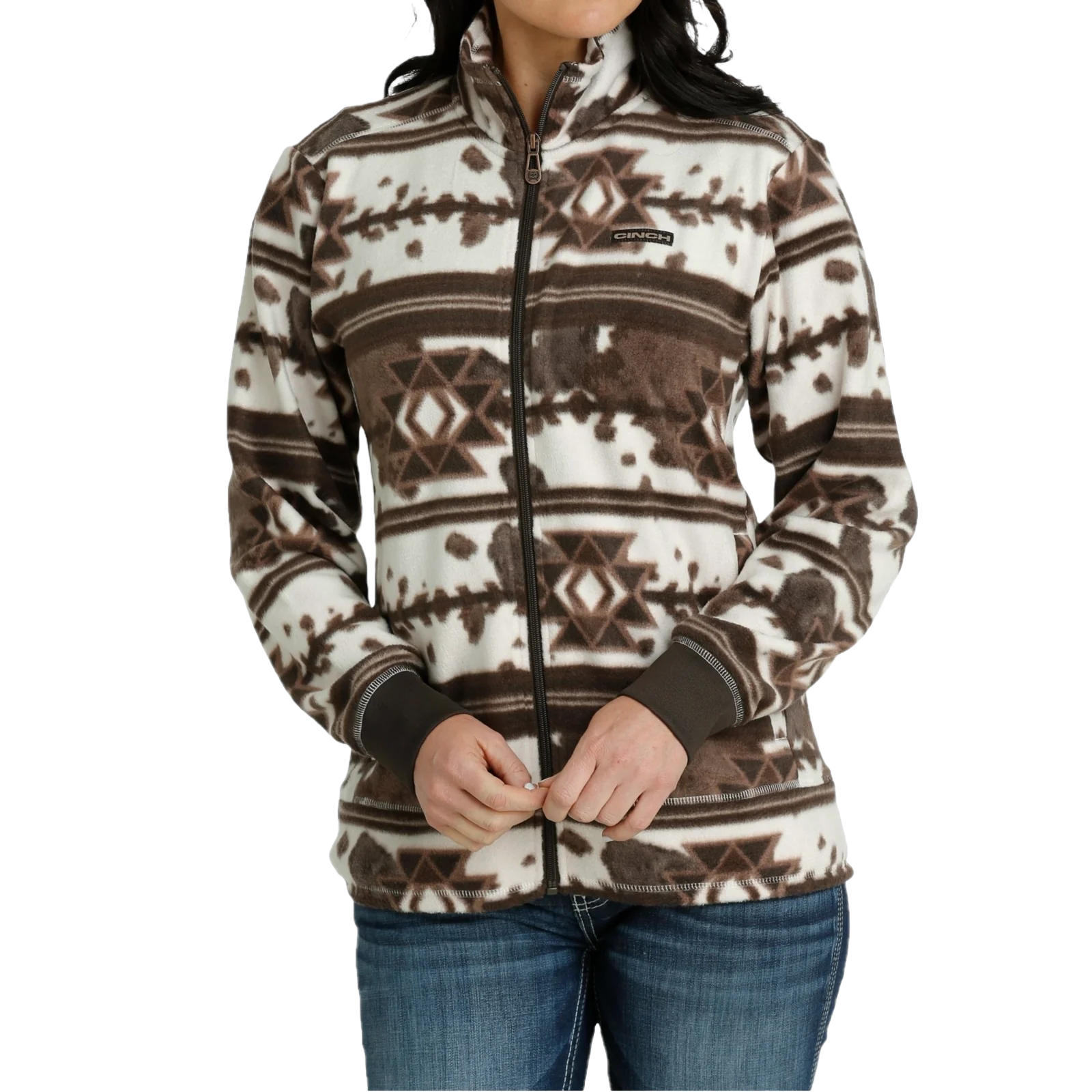 4001 Cinch Women's Aztec Full Zip Fleece Jacket