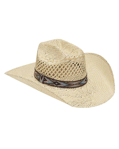 T78512 Twister Ladies Flatbow Straw Hat
