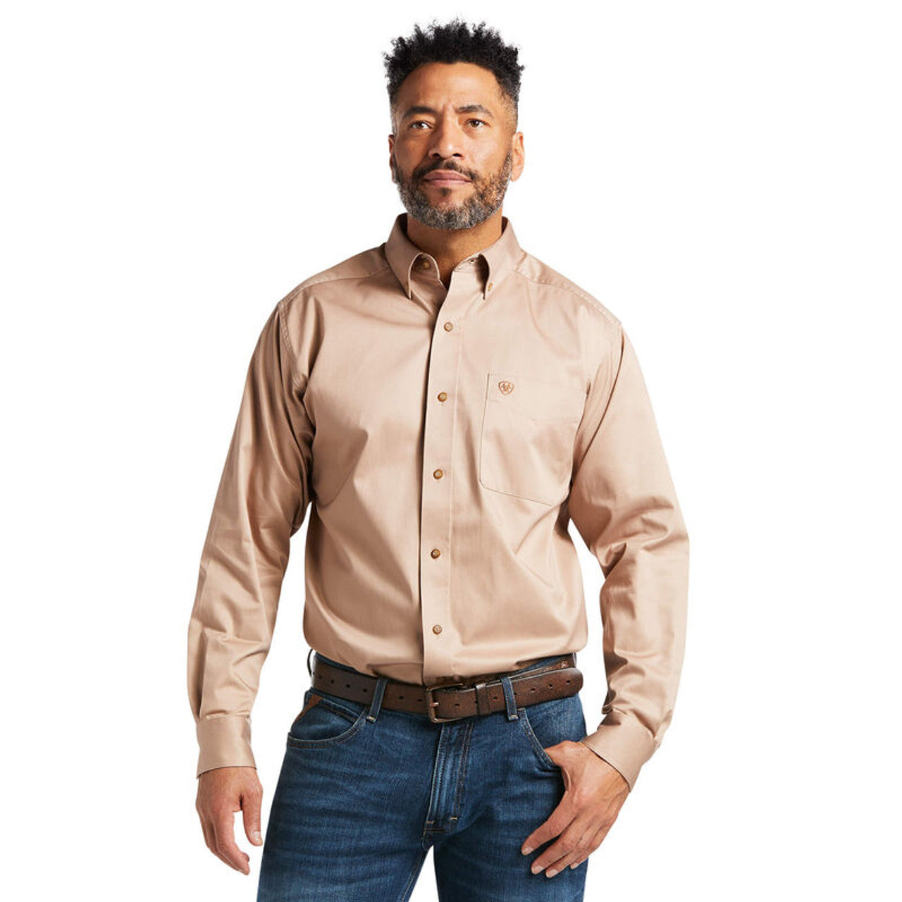 0505 Ariat Men's Solid Twill Classic Fit Shirt