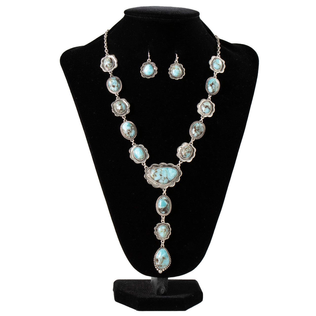 1971 Silver Strike Turquoise Necklace Set