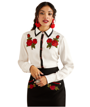 8675 Ariat Women's Rose Rodeo Quincy Shirt