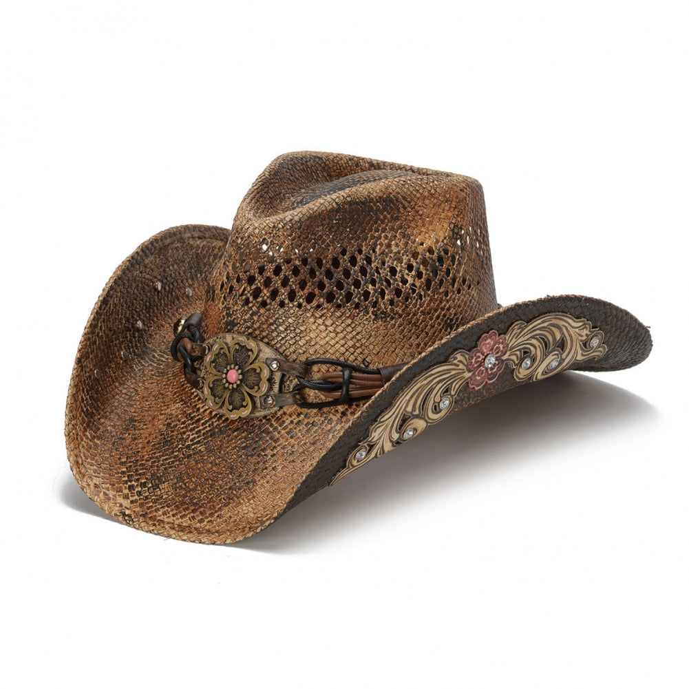 1822 Stampede Panama Western Straw Hat